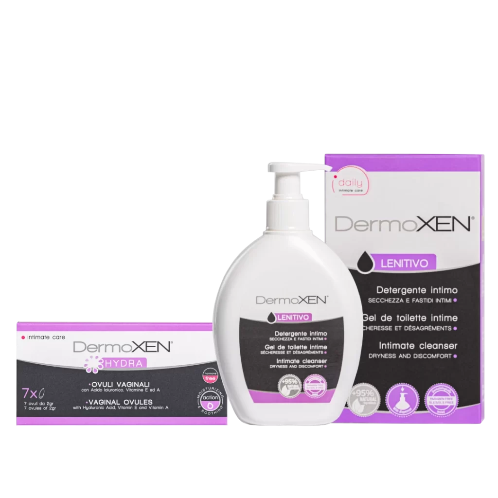 Набор DermoXEN HYDRA+DermoXEN LENITIVO с соком алоэ вера изображение №1